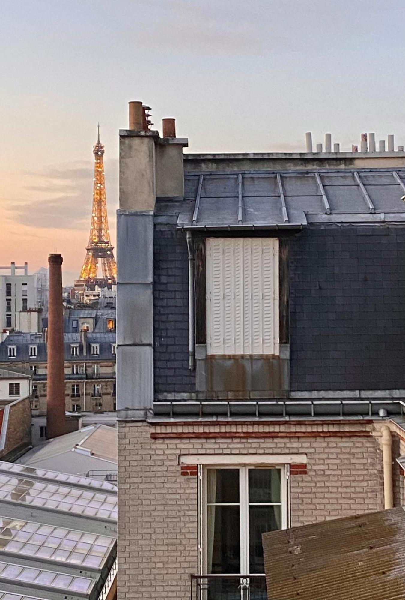 Studio Chic Paris Tour Eiffel Near Eiffel Tower 7Th Floor Luaran gambar